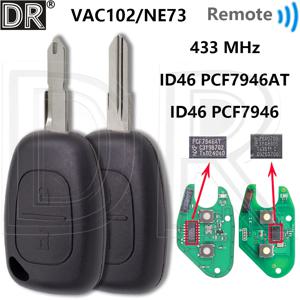 Opel Vivaro Vauxhall 2003-2012 용 Renault Trafic Master Kangoo Movano Transmister 용 Great 433ASK ID46 PCF7946 자동차 원격 키
