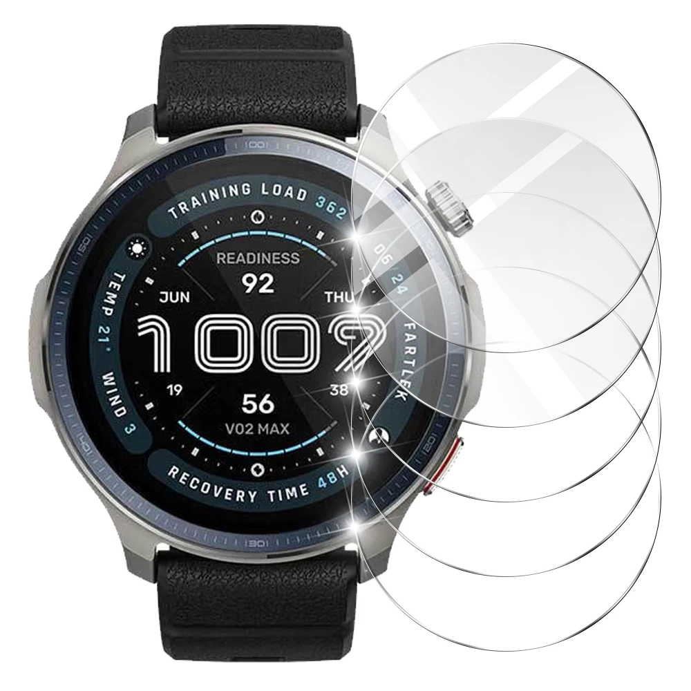 Amazfit Balance 2용 9H 강화 유리, 프리미엄 화면 보호기 내구성이 뛰어난 HD 투명 긁힘 방지 보호 필름 액세서리