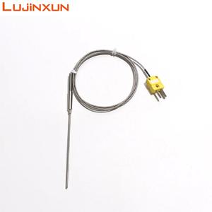 LUJINXUN 장갑 열전대 프로브 Dia.1-5mm 길이 50-300mm WRNK-191 K 미니 플러그가 있는 온도 센서 0-1100도 1개