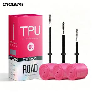 금속 합금 밸브 스템 고품질 CYCLAMI 프랑스 FV 프레스타 TPU 이너 튜브 로드 바이크 타이어용 700C 700 x 18 23 25 28 30 32 C