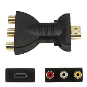 HD 1080P HDMI 호환 RCA AV 컴포지트 어댑터 컨버터 HDTV2AV 오디오 비디오 케이블 HDTV 레드 화이트 옐로우 HD TV 박스용