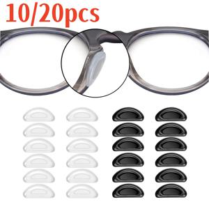 10/20pcs 실리콘 미끄럼 방지 코 패드 가벼운 안경 코 지원 꽉 맞는 실리콘 안경 비강 홀더 액세서리