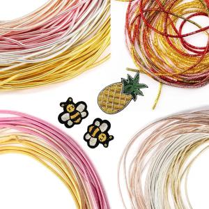프랑스 Bullion Wire 프랑스 코일 자수 실크 스레드 바느질 DIY 액세서리 쥬얼리 자수 금속 퍼 릴 와이어 만들기