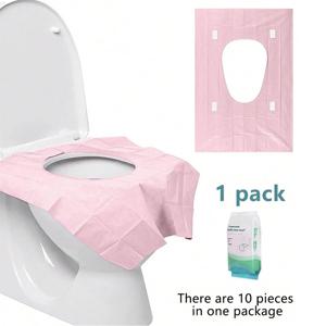 1pk/10pcs 일회용 변기 커버 호텔 여행 홈 사용 욕실 장식 여름을위한 방수 및 휴대용 종이 화장실 매트