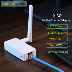 XIAO W5500 이더넷 어댑터 V1.2 PoE 개발 보드, ESP32 S3 Plus, TPS563201, 2.4GHz 로드 안테나 2.81dBi, MQ7813T1 탑재