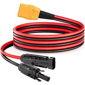 업그레이드된 2m 1m 12AWG XT90 암 커넥터 - 휴대용 발전소, 리튬 배터리 팩, 드론, RV 등용 태양광 패널 연장 케이블