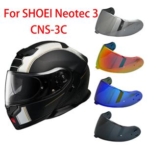 Neotec 3 오토바이 헬멧 바이저 SHOEI Neotec 3 CNS-3C Anthem Grasp Satori 모토 헬멧 교체용 유리 미러 렌즈