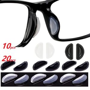 10/20PCS Glases 코 패드 실리콘 코 지원 안경 안티 슬립 코 패드 안경 용 클리어 아이 패드 스티커 YJBT01