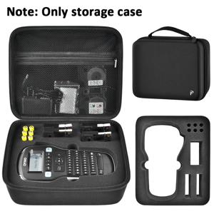 DYMO 라벨 메이커와 호환되는 케이스 LabelManager 160/280 휴대용 라벨 메이커, AC 어댑터용 라벨 프린터 보관 주최자