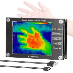 휴대용 열화상 카메라 -40 ℃   300으로 ℃   소형 열화상 카메라는 최대 최소 중심 온도 측정 사진을 지원합니다.