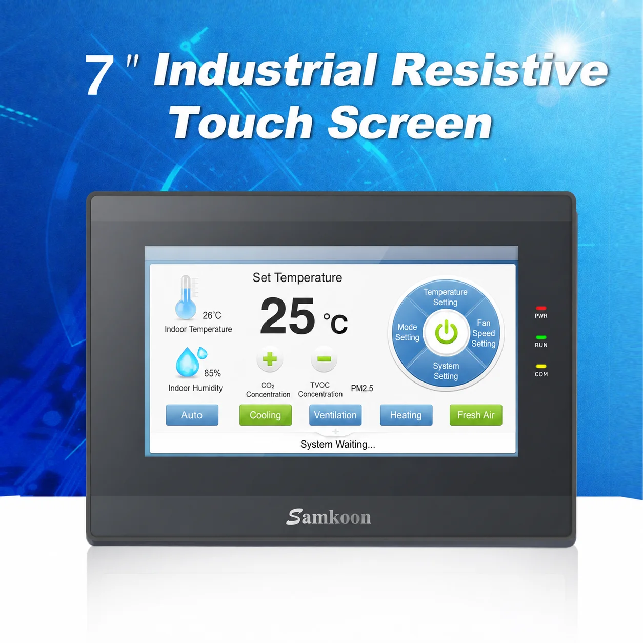 삼쿤 IoT HMI 터치스크린 7인치 휴먼 머신 인터페이스 산업용 제어 디스플레이 화면 (삼쿤 플랫폼 탑재)