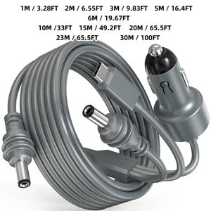 3 in 1 스타링크 미니 케이블, 고속 USB C/차량용 충전기/DC-DC 교체 케이블 전원 케이블 액세서리