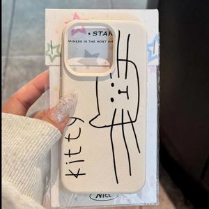 삼성 갤럭시 S26 S25 S24 울트라 S23 FE S22 플러스 케이스 귀여운 라인 고양이 리치 패턴 커버 (A16 A36 A56 A35 A55 A54 A53 5G 호환)