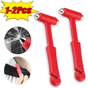 2 in1 자동차 안전 망치 창 차단기 안전 벨트 커터 다기능 비상 탈출 도구 자동차 안전 인명 구조 망치