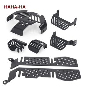 금속 섀시 갑옷 보호 스키드 플레이트 액슬 배터리 보호대 1/10 RC 크롤러 자동차 Traxxas Trx4 Bronco Defender G500 K5