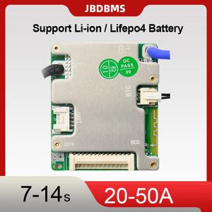 JBD 스마트 BMS 7S 8S 9S 10S 11S 12S 13S 14S 24V 36V 48V 20A 30A 40A 50A 내장 BT UART 리튬이온 NMC 리튬인산철 BMS 밸런싱 보드