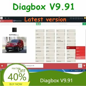 2026 최신 Diagbox V9.91 자동차 진단 소프트웨어 다국어 지원 푸조 시트로엥 진단용 자동차 데이터 진단 완벽 작동