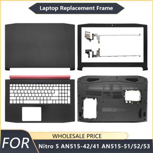 새로운 Acer Nitro 5 AN515-42 41 AN515-51 AN515-52 AN515-53 노트북 LCD 백커버 전면 베젤 팜레스트 하단 케이스 힌지