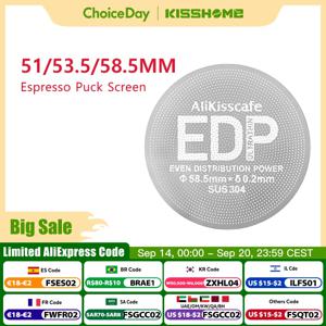 에스프레소 퍽 스크린 49.5mm 51mm 53.5mm 57.3mm 58.5mm 금속 커피 필터 0.2mm 두께 포터필터 바스켓 바리스타 도구