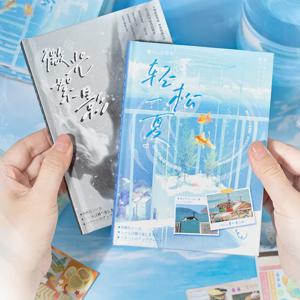 Mr. Paper 30pcs 일본식 빈티지 스티커 북 저녁 바람 편지 용지 컷 필름 스티커 DIY 핸드북 콜라주 태블릿