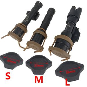 손전등 보호 커버 SureFire M300 M600 M952V M951 Mod Scout Light Protector 용 Airsoft 전술 조명 전면 렌즈 캡