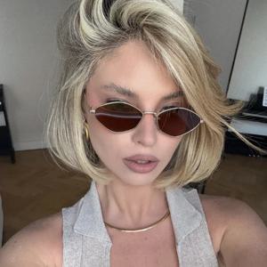 보호 안경 패션 여성 작은 프레임 다각형 선글라스 여성 브랜드 디자이너 금속 프레임 안경 UV400 음영