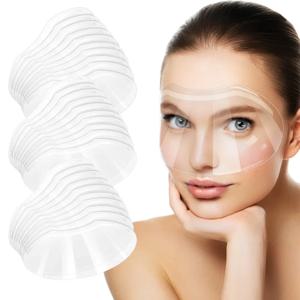 100 Pcs 클리어 샤워 페이스 아이 쉴드 속눈썹 샤워 프로텍터 속눈썹 연장 프로텍터 아이 쉴드 도구 살롱 용품