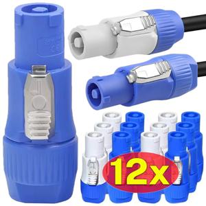 12/1PCS NAC3FCA NAC3MPA 남성 플러그 20A 전원 플러그 전원 소켓 어댑터 무대 조명 LED 스크린 용 3Pin Powercon XLR 커넥터