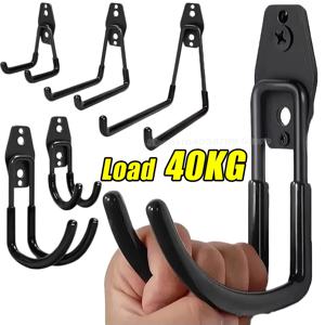 차고 헤비 듀티 금속 후크 정리함 스틸 벽걸이 미끄럼 방지 자전거 걸이 후크 사다리 대형 품목 보관 정원 도구