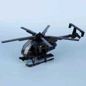 리틀 버드 헬리콥터 AH-6 MH-6 항공기 조립 모델 MOC 블록 장난감 군사 시리즈 전시품 어린이 선물