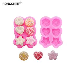 스월 하트 펜타그램 원형 캔디 실리콘 몰드 수제 DIY 헤어 클립 재료 레진 액세서리 공예 몰드