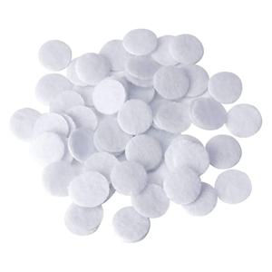100PCS 미세 박피술 면 필터 교체용 10mm 페이스 케어 및 블랙헤드 제거용 페이셜 진공 필터 액세서리
