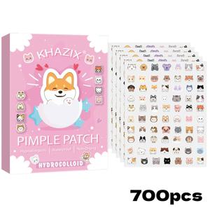 700개 만화 여드름 패치, 귀여운 고양이 모양의 얼굴 컨실러 여드름 패치, 안전하고 무독성이며 부드럽고 자극적이지 않음