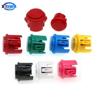 10개 24mm/30mm 버튼 아케이드 푸시 버튼 산와 히트박스 컨트롤러 네오 지오 닌텐도 조이스틱 DIY 키트 게임기 스위치
