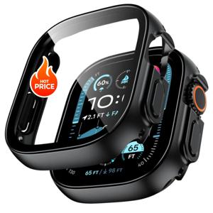 Apple Watch Ultra 2용 강화 유리 + 케이스 49mm 스트랩 스마트워치 PC 범퍼 + 화면 보호기 커버 Aple Watch Ultra 3 액세서리