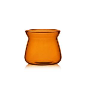 고보로실리케이트 유리 커피 카라페, 푸어 오버 커피 메이커용 7oz/17oz 유리 커피 포트, 블루 앰버 그레이 클리어 커피 서버
