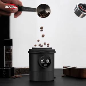 IKAPE 충전식 에스프레소 계량컵, 2-in-1 커피 원두 LED 저울, 커피 브루잉용으로 설계됨