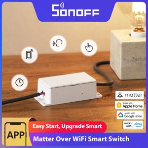 SONOFF BASIC-1GS Matter Over WiFi 스마트 스위치 베이직 Gen5 Matter 프로토콜 대형 터치 표면 안정적인 작동 애플 에코시스템과 호환