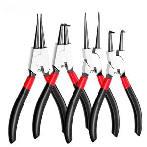 5-in-1 서클립 플라이어, 니들 노즈 플라이어, 리테이닝 링 플라이어, 풀러 잠금 링 샤프트 제거 및 설치용