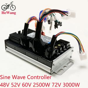 사인파 3모드 컨트롤러 48V 52V 60V 72V 2000W 2500W 3000W 전기자전거 브러시리스 모터 DC 컨트롤러 50A 스쿠터 모터 컨트롤러