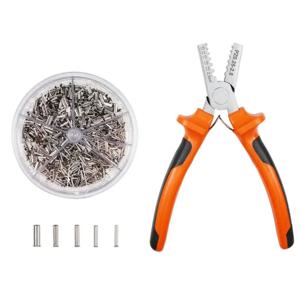 PZ 0.25-2.5mm2 페룰 압착 도구 독일 미니 크림 퍼 플라이어 케이블 코드 와이어 엔드 슬리브 (1900pcs 관형 터미널 키트 포함)