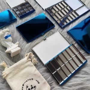 젬 블루 초박형 TN 수채화 박스 여행용 휴대용 팔레트 물감 박스 수채화 물감 팩 자석 박스 미술 용품