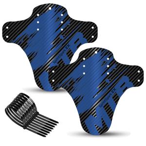 1-2PCS 업그레이드 된 탄소 패턴 자전거 펜더 도로 산악 자전거 머드 가드 전면 후면 휠 머드 가드 초경량 MTB 펜더
