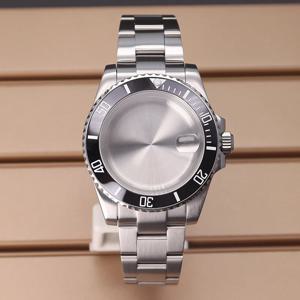 40mm 고급 시계 케이스 스트랩 사파이어 글래스 서브마리너 Nh35 Nh36 Nh34 nh72 미요타 8215 에타 2824 시계 액세서리 120 클릭