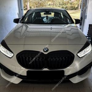 BMW 1 시리즈 F40 2019-2024용 전면 헤드라이트 이블 아이브로우 아이리드 리드 2개, 에어벤트 헤드램프 커버 3D 스티커 바디 키트 튜닝