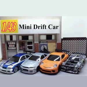 2.4G RC 드리프트 카 1/43 4WD 원격 조종 자동차 고속 사륜구동 무선 조종 미니 레이싱카 모델 소년 장난감 선물