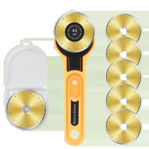 45mm 회전식 원단 커터 가죽 공예 절단 도구 DIY 원단 패치워킹 재봉 퀼팅 공예 도구