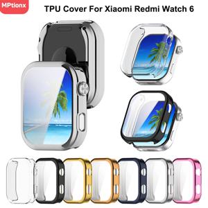 Xiaomi Redmi Watch 6 용 TPU 화면 보호기 커버 스마트 시계 밴드 소프트 실리콘 케이스 Redmi Watch 6 액세서리 보호