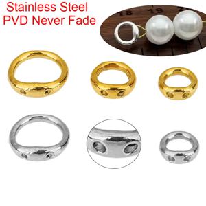 20개 PVD 변색 없는 스테인리스 스틸 클라스프 비즈 공예용 5 6 8mm 목걸이 엔드 커넥터 훅 쥬얼리 팔찌 제작용