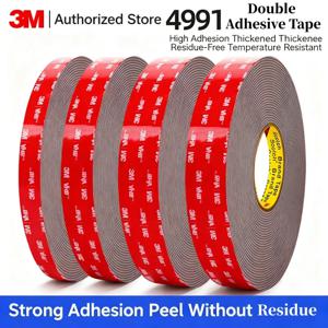 3M 4991VHB 강력 양면 접착제 3m 2.3mm 두꺼운 고점도 무흔적 폼 테이프 자동차 가정용 고온용
